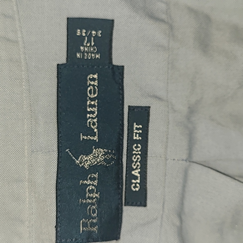 Ralph Lauren classic button down size 17 (34/35) - Picture 3 of 4